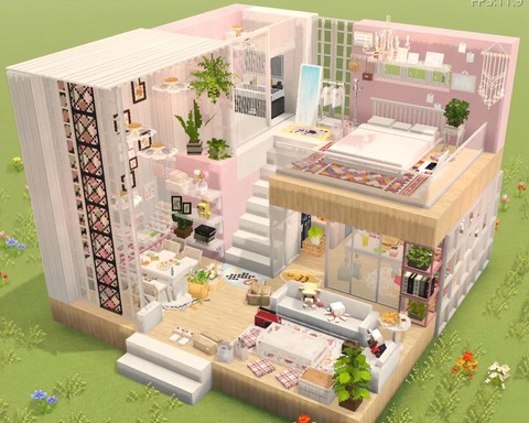 我的世界怎么装饰房子内室[图1]