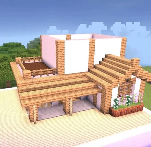 我的世界别墅怎么造